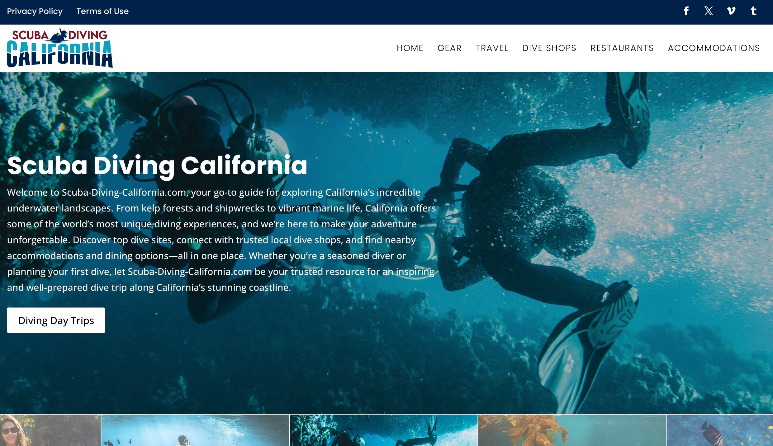 California Scuba Diving Trip Planning and Location Guides